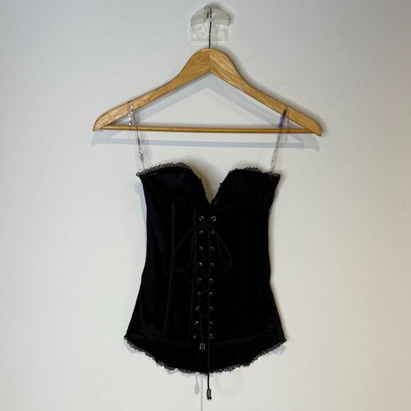 Black Printed Corset - Picture 4 of 5